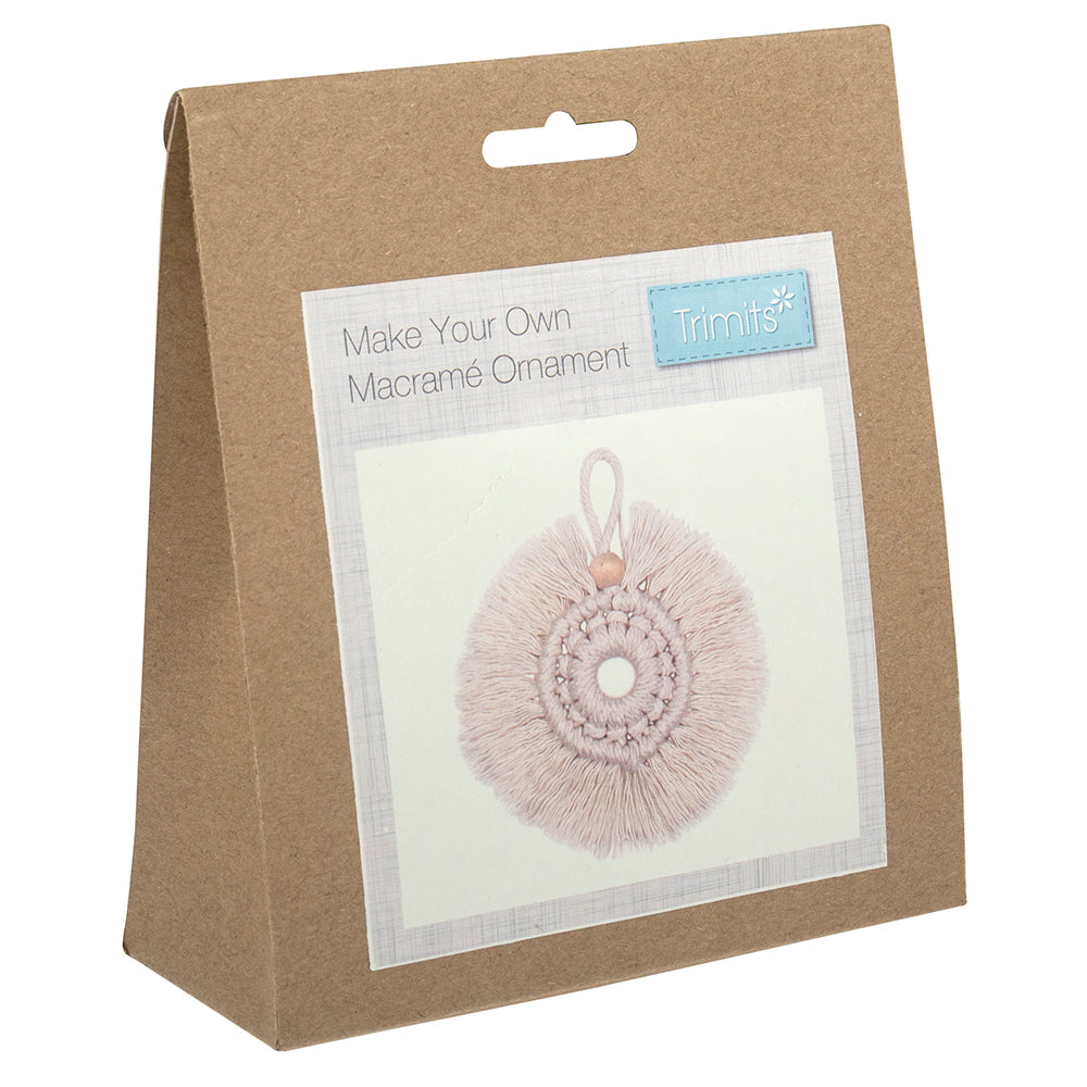 Natural Wreath | Make Your Own Macrame Hanger | Small Craft Kit