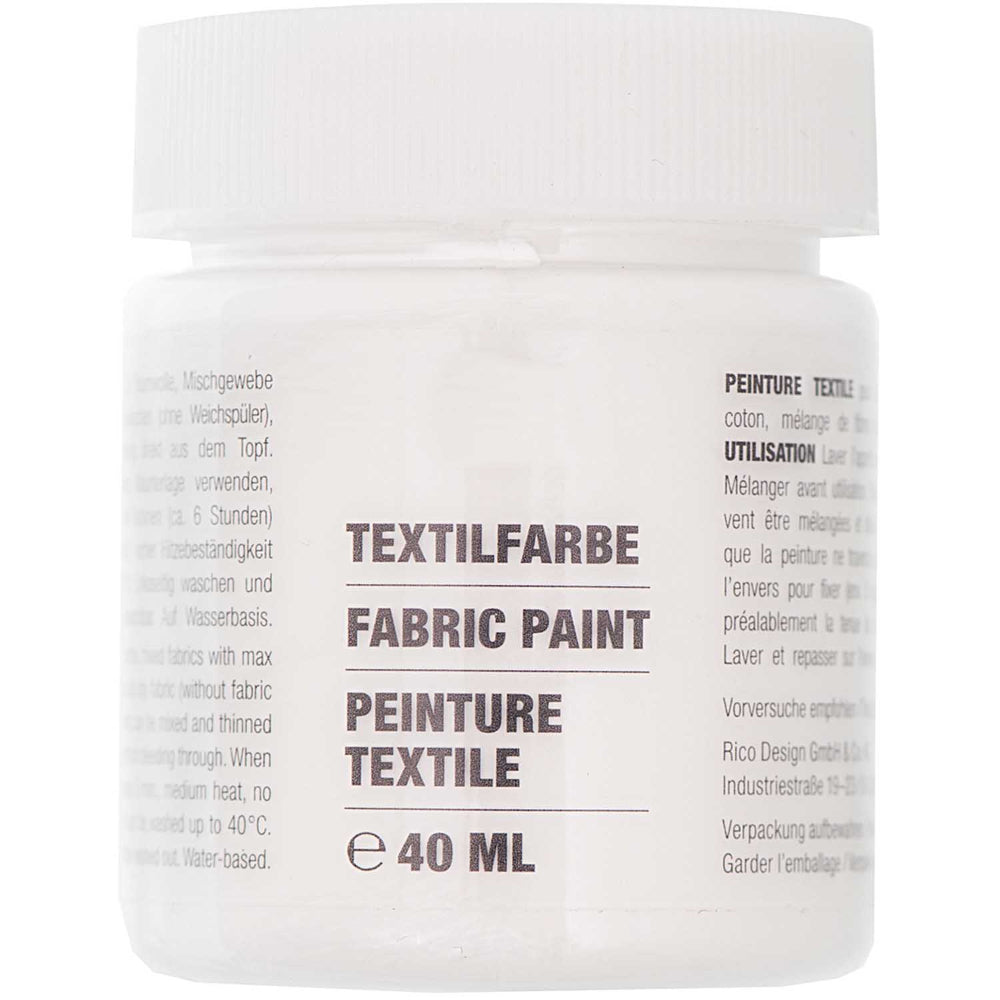 40ml Fabric Paint | Ideal for Light Fabrics | Choose A Colour