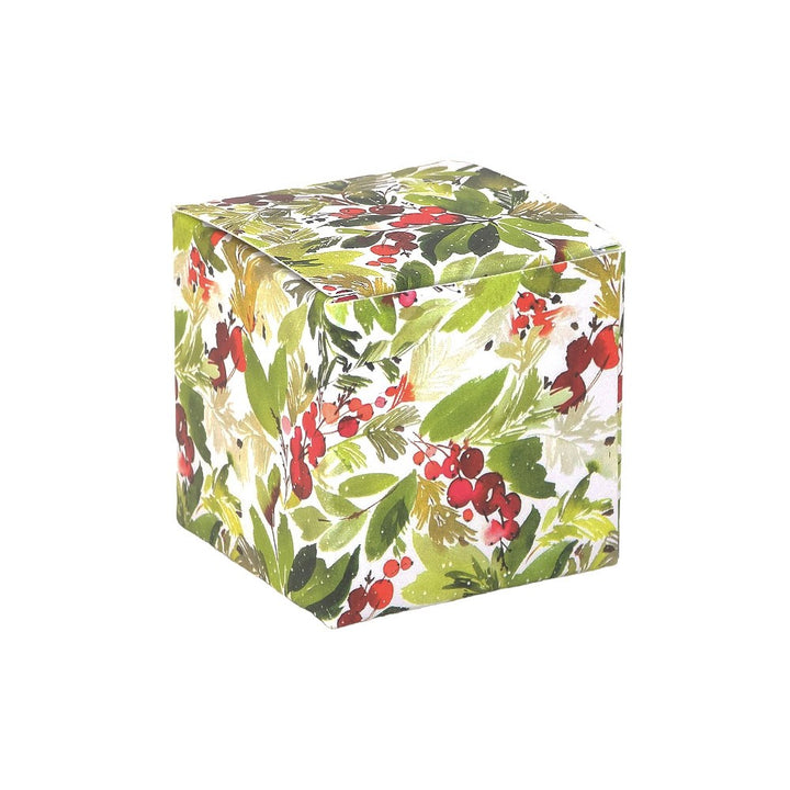 Watercolour Berries | Little Gift Box | 5cm Cube | Single or 6 Boxes