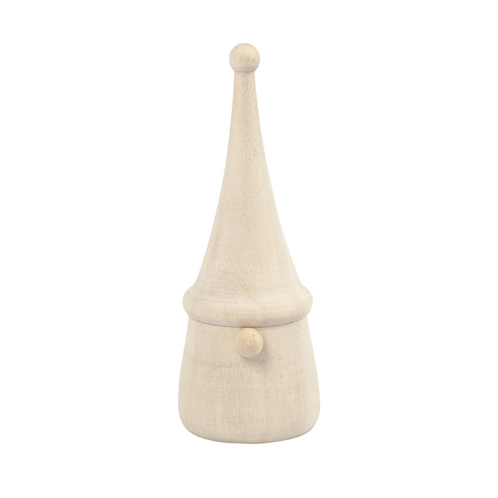 Wooden Christmas Gonk or Gnome Shape to Decorate - Choice of Size