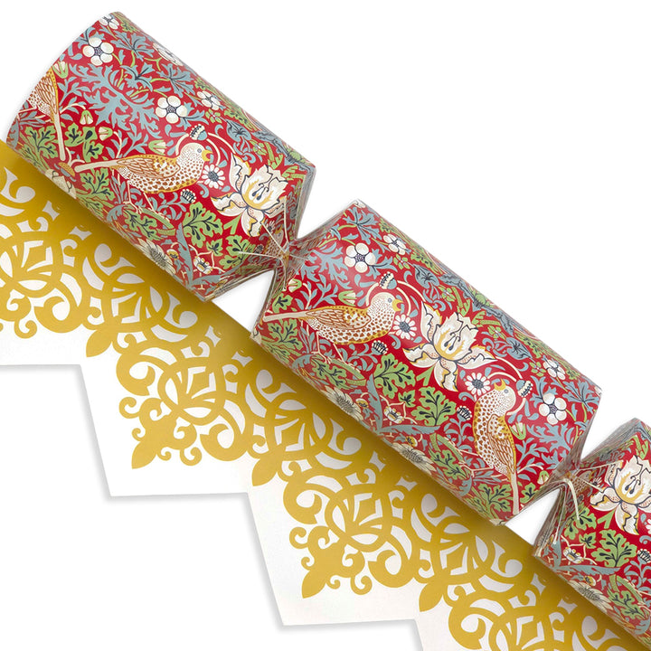 Red Strawberry Thief | William Morris | Cracker Making Craft Kit
