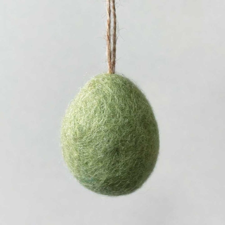 Natural Shades | Plain Hanging Felt Egg | Easter Decoration | 4cm or 6cm Tall