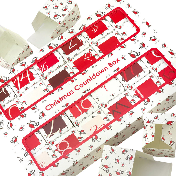 Advent Calendar Making Kit | 24 Cube Boxes & Outer Box | Chirpy Robin