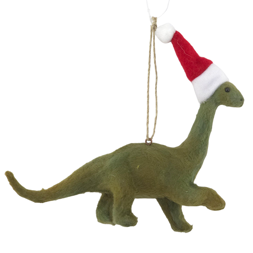 Velour Fabric Dinosaur | Hanging Christmas Tree Decoration | Gisela Graham