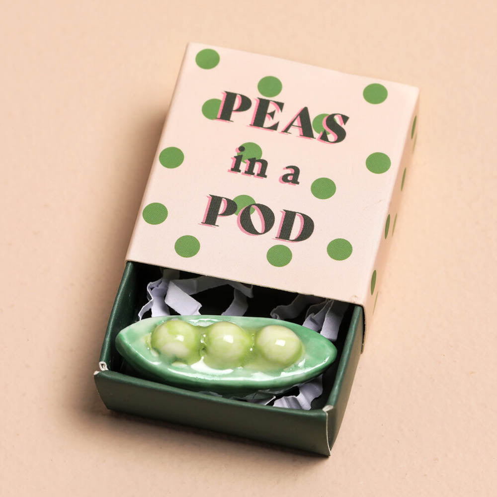 Peas in a Pod | Mini Matchbox Token | Little Gift | Cracker Filler