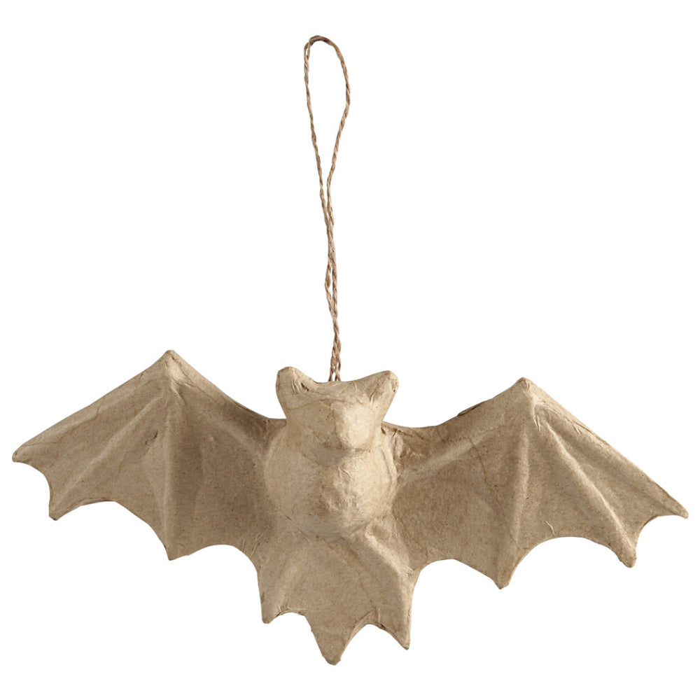 23cm Hanging Paper Mache Bat for Halloween Crafts