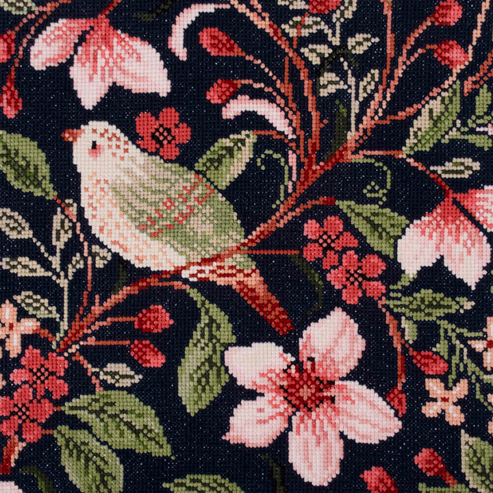Bird Blossom | William Morris Style | Complete Cross Stitch Kit | 42x30cm