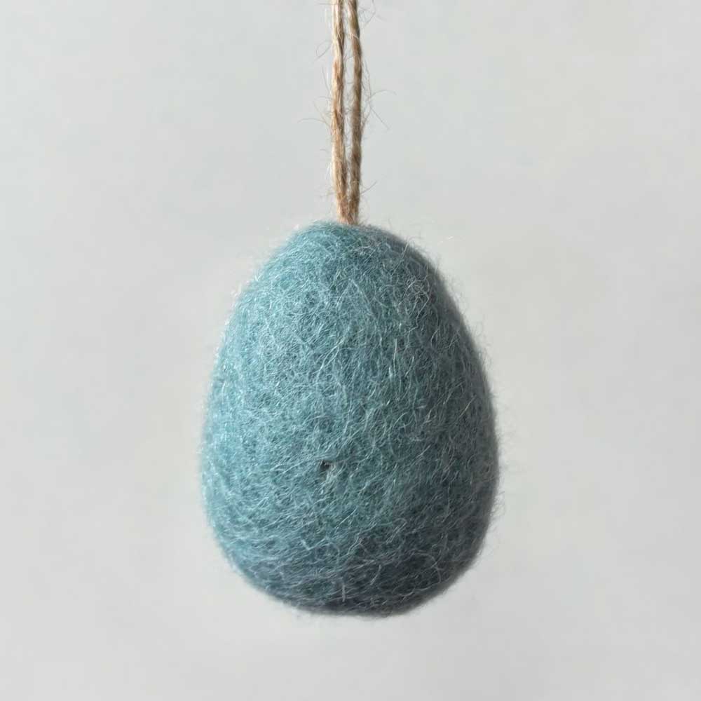 Natural Shades | Plain Hanging Felt Egg | Easter Decoration | 4cm or 6cm Tall