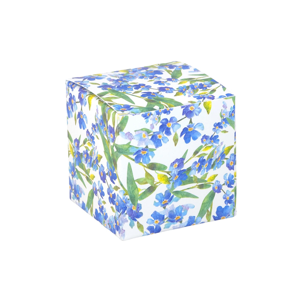 Watercolour Forget Me Nots | Little Gift Box | 5cm Cube | Single or 6 Boxes