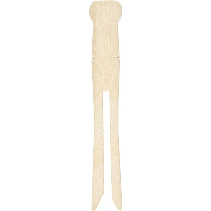 9cm Wooden Flat Dolly Pegs | 6 Pieces | Craft Item