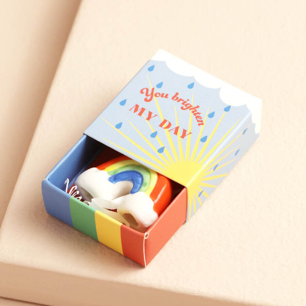 You Brighten My Day | Mini Matchbox Token | Little Gift | Cracker Filler