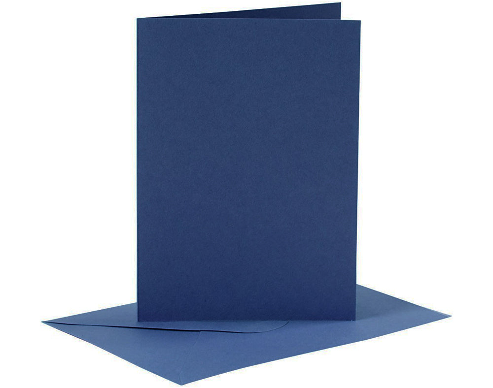 6 Coloured A6 Cards & Envelopes for Card Making Crafts | Card Making Blanks