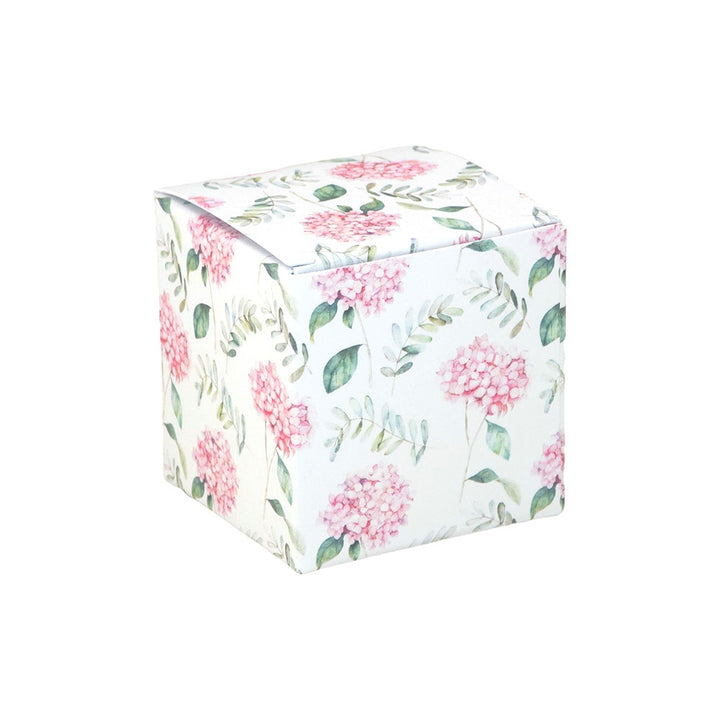 Pink Wedding Hydrangea | Little Gift Box | 5cm Cube | Single or 6 Boxes
