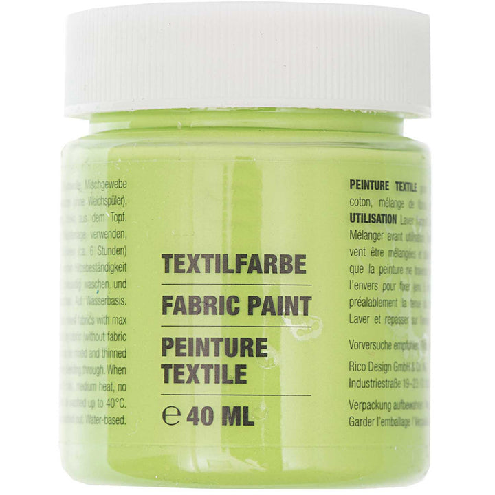 40ml Fabric Paint | Ideal for Light Fabrics | Choose A Colour
