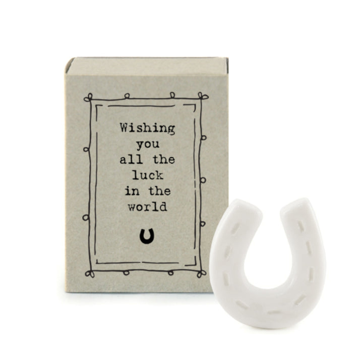 Porcelain Horseshoe | Wishing You All The Luck In The World | Cracker Filler