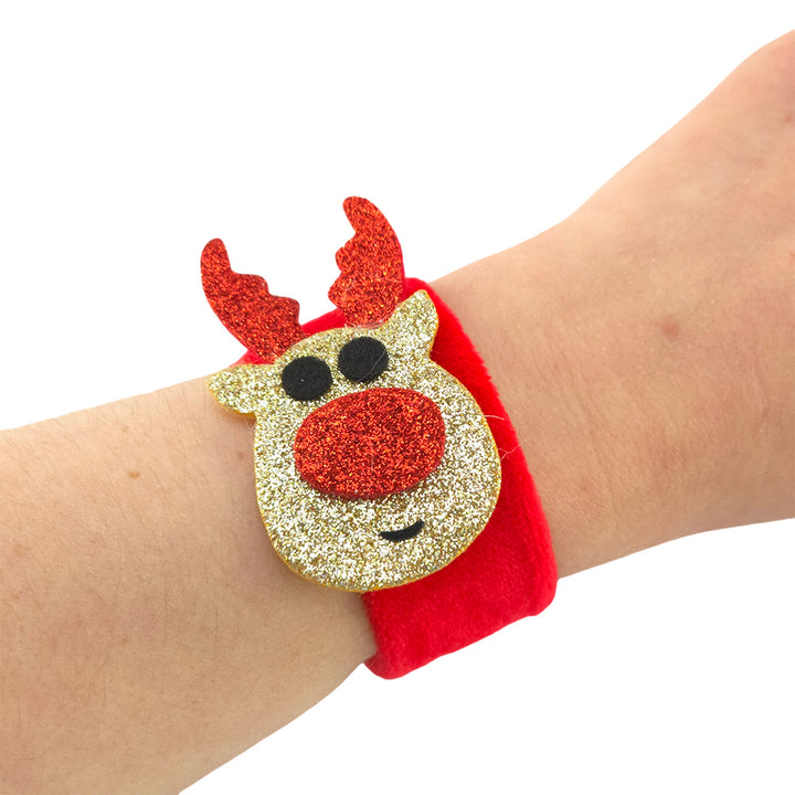 Kids Christmas Character Snap Bracelet | Single | Mini Gift | Cracker Filler