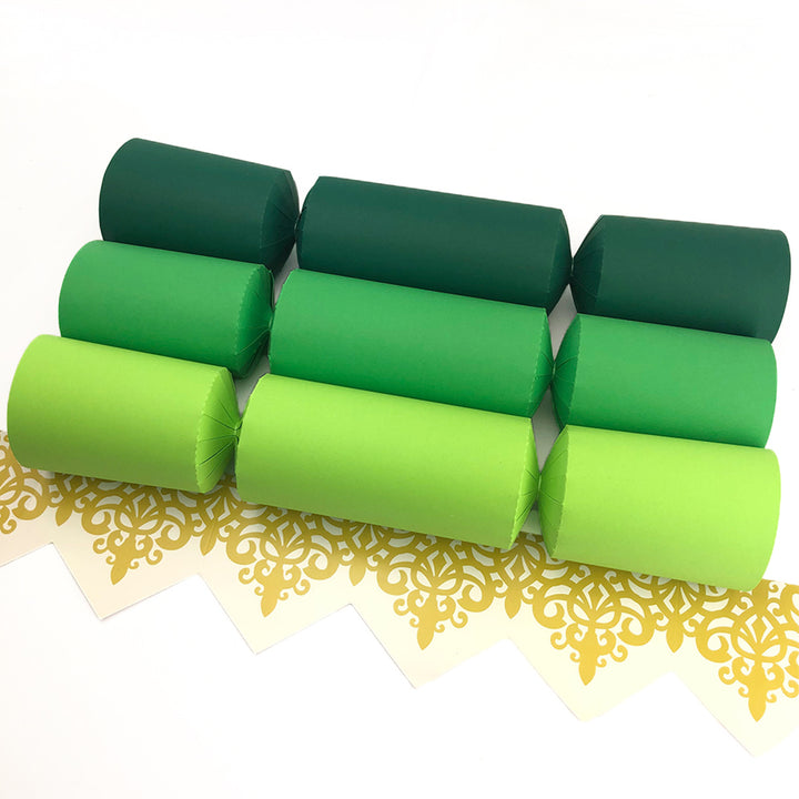 Shades of Green | Bulk Craft Kits to Make 150 Crackers | Recyclable