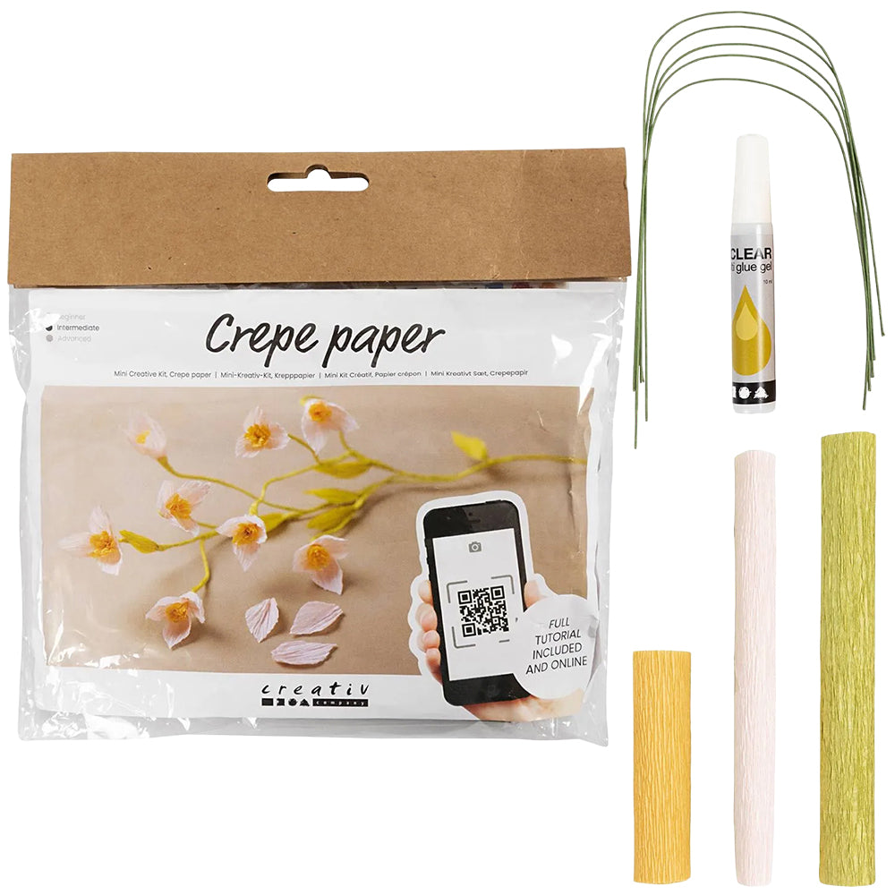 Mini Craft Kit: Crepe Paper - Cherry Blossom