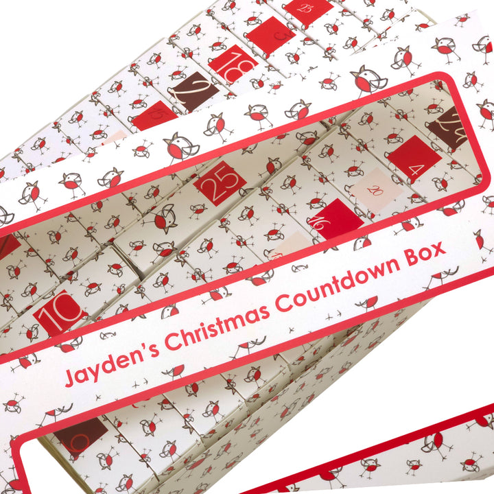 Personalised Advent Calendar Kit | 25 Soap Boxes & Outer Box | Chirpy Robin