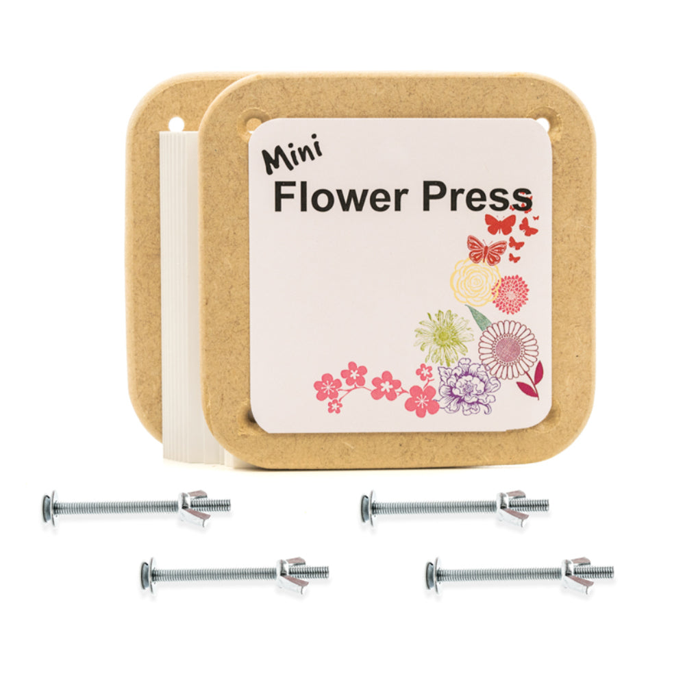 Mini 13cm Square Wooden Flower Press