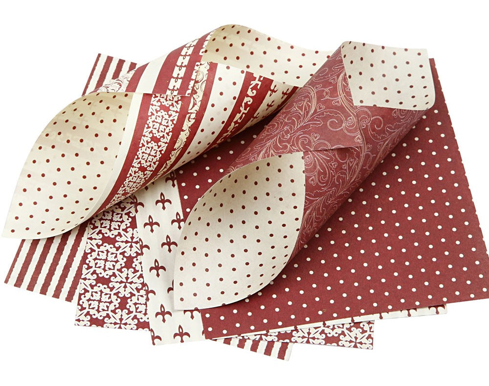 50 Assorted 15cm Scandinavian Double Side Printed Origami Papers