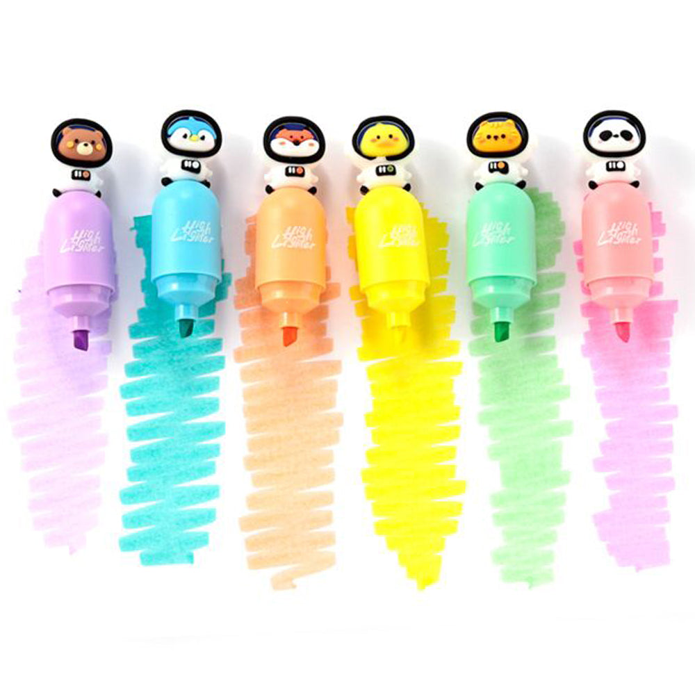 Animals in Space | Mini Highlighter Pen | Single | Little Gift | Cracker Filler