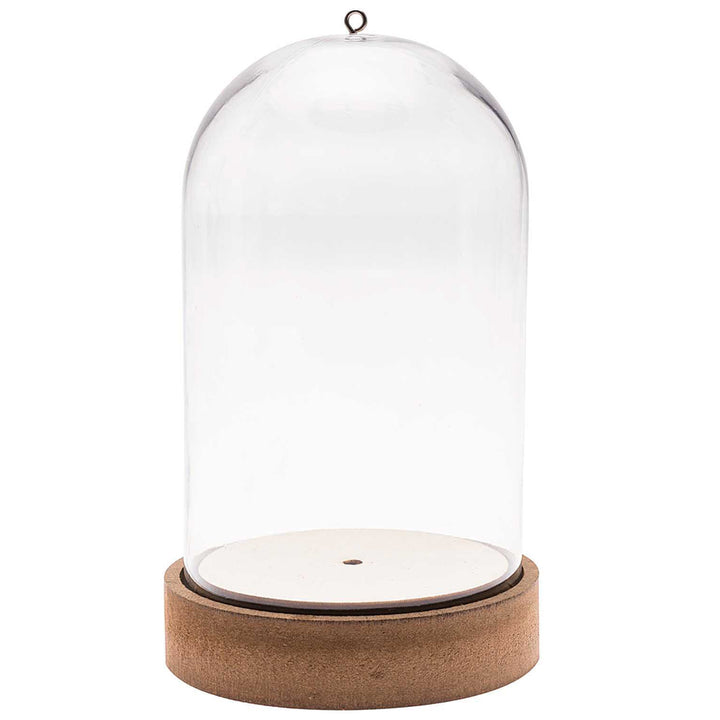 Plastic Bell Jar | Dome on MDF Base | 11cm to 27cm Tall | Arts, Crafts & Display