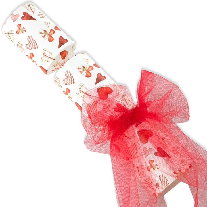 Scandi Hearts Mix | Tulletastic Cracker Making Craft Kit | Makes 6 Large Crackers