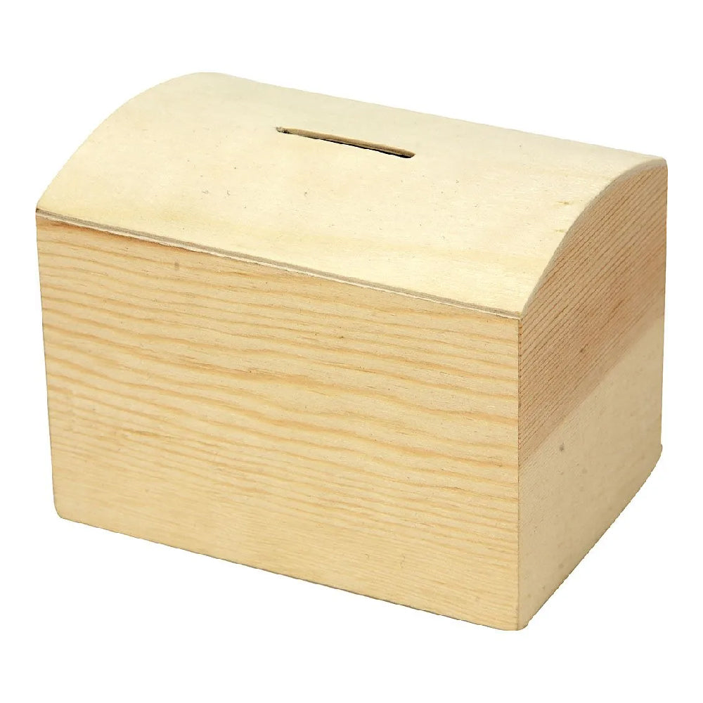 10cm Wooden Money Box to Decorate for Crafts