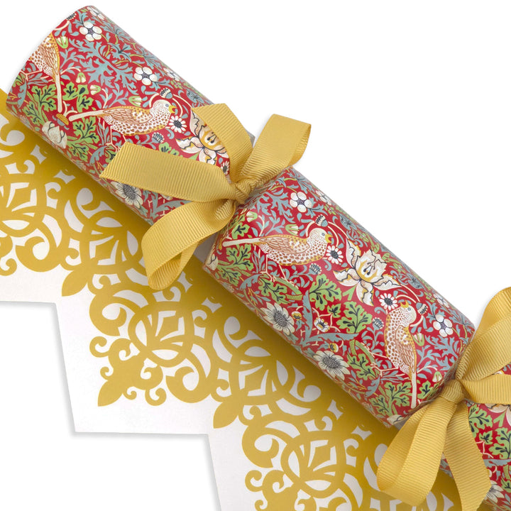 Red Strawberry Thief | William Morris | Cracker Making Craft Kit