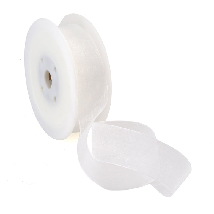 40mm or 25mm Organza Ribbon | Woven Edged |  25m Roll | Choice of Colours