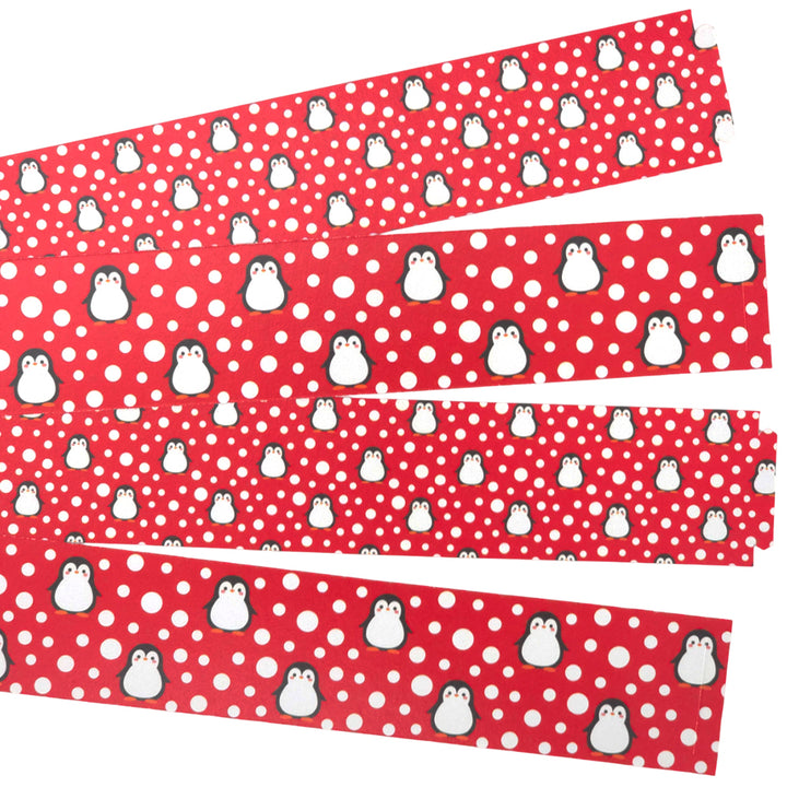 30 Reusable Christmas Paper Chains | Snowtime Penguin | No Glue Needed | 2.5m