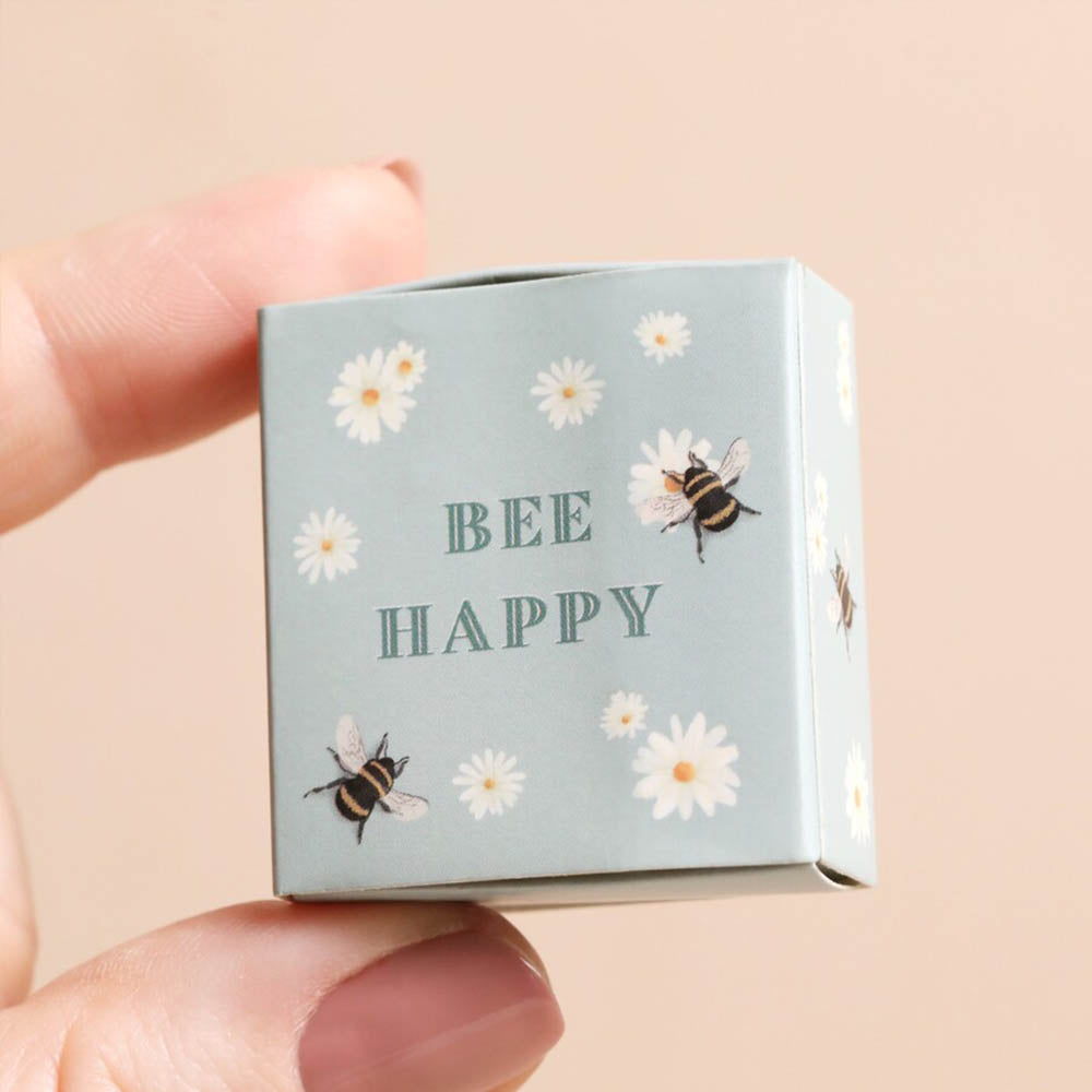 Bee Happy | Mini Matchbox Token | Little Gift | Cracker Filler