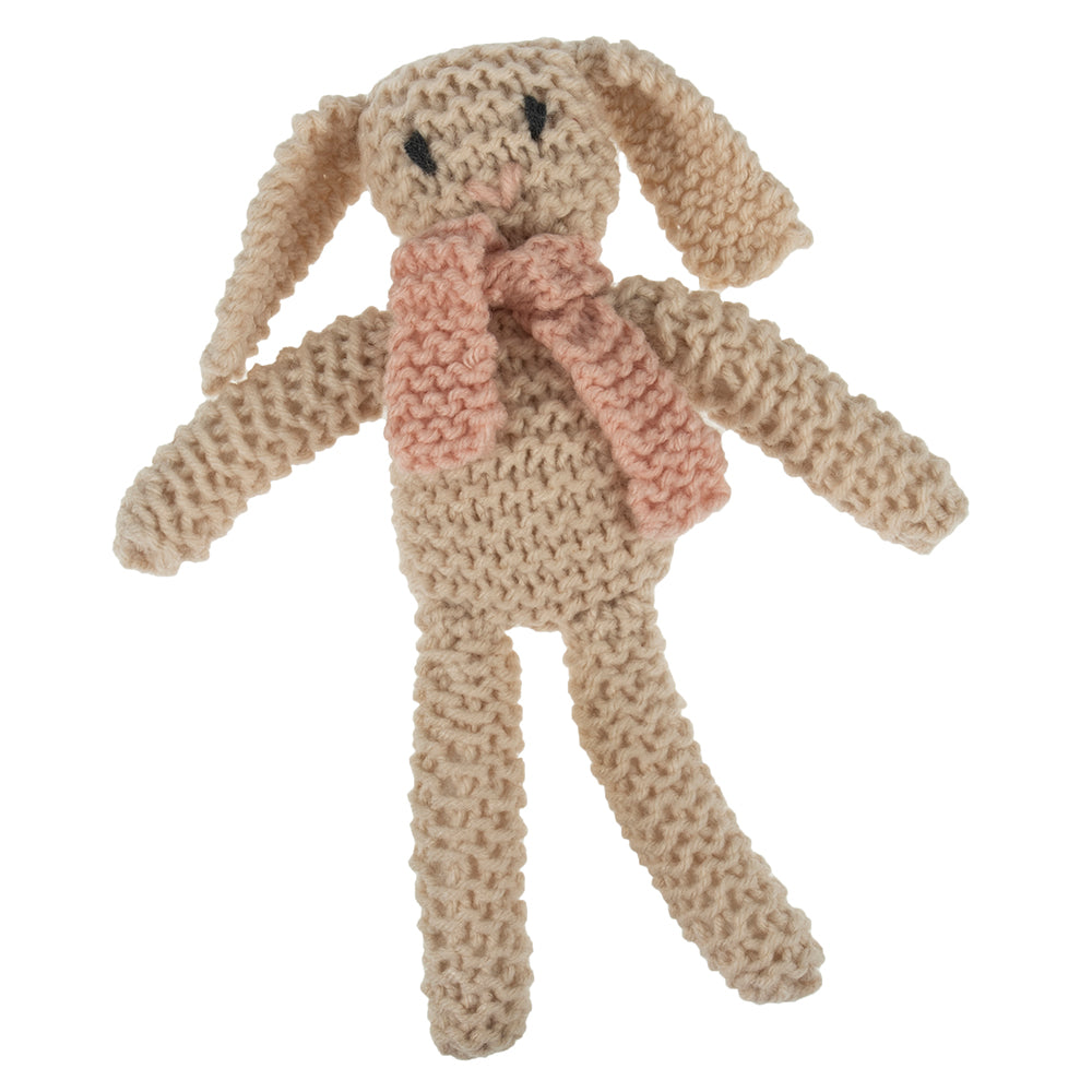 My First Knitting Kit | Bunny and Pink or Blue Scarf | Beginners