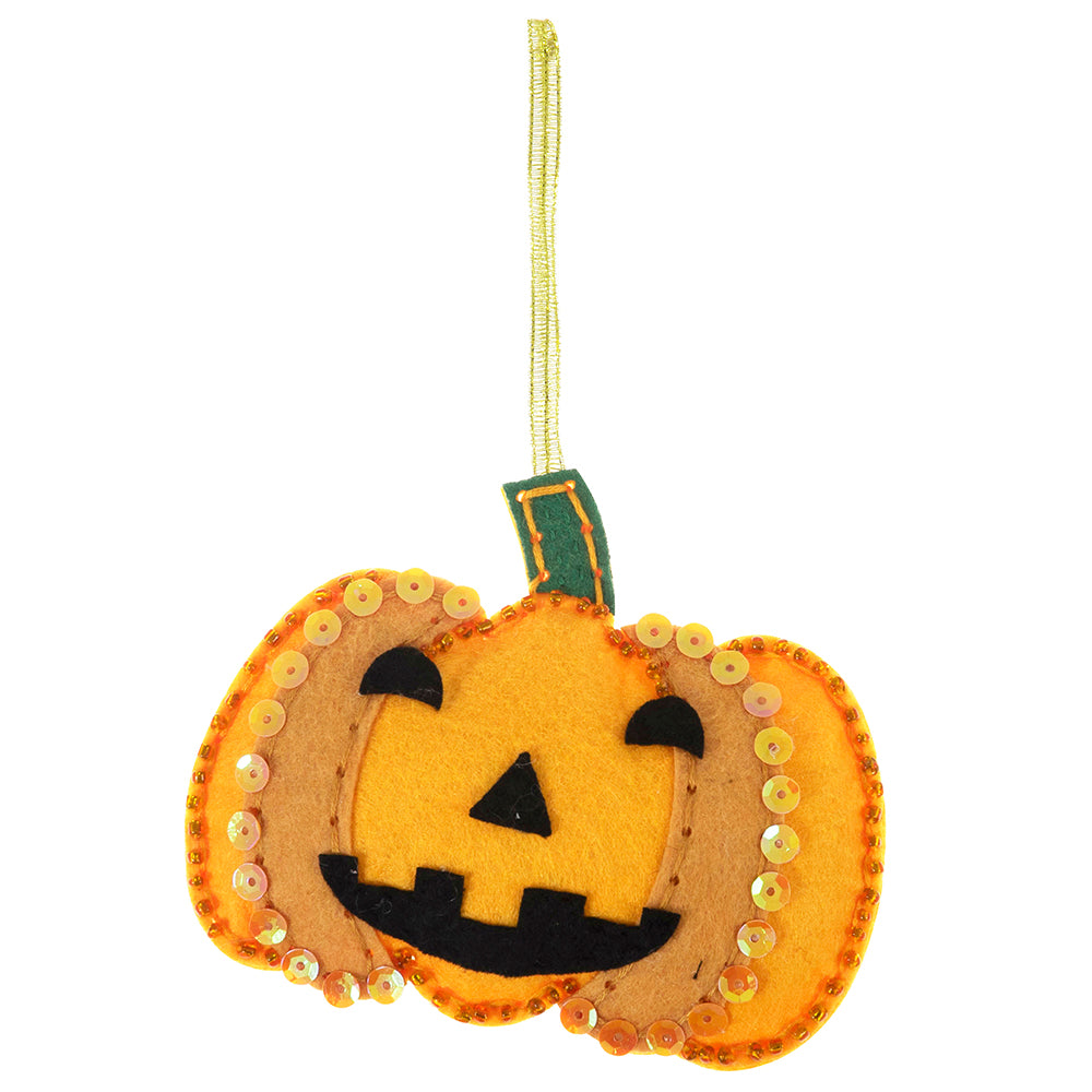 Sew Your Own Felt Pumpkin Ornament | Complete Halloween Craft Kit