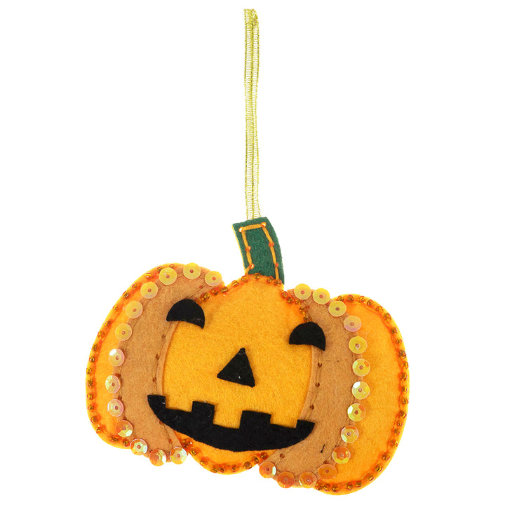 Sew Your Own Felt Pumpkin Ornament | Complete Halloween Craft Kit