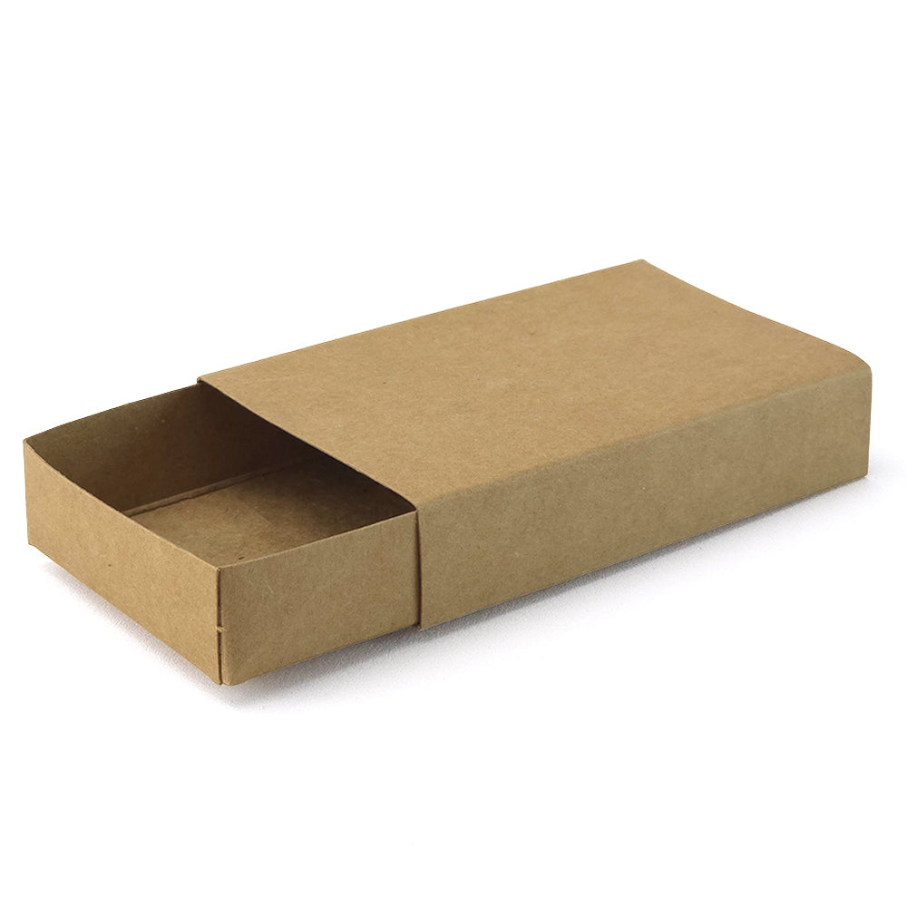Kraft | 12 Plain Large Matchboxes | 10x6.3x2.6cm | Gifts & Crafts