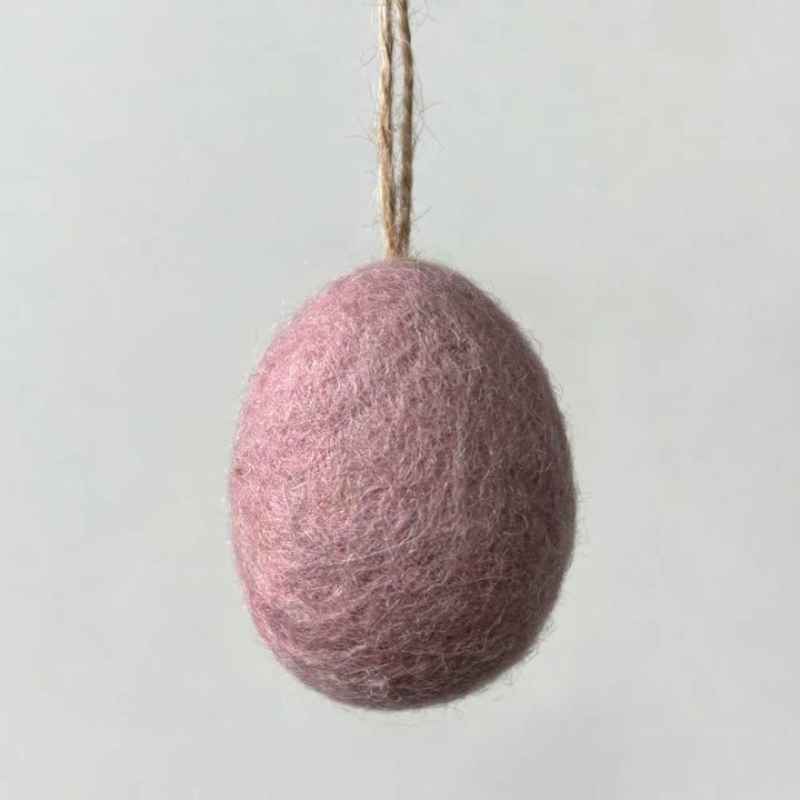Natural Shades | Plain Hanging Felt Egg | Easter Decoration | 4cm or 6cm Tall