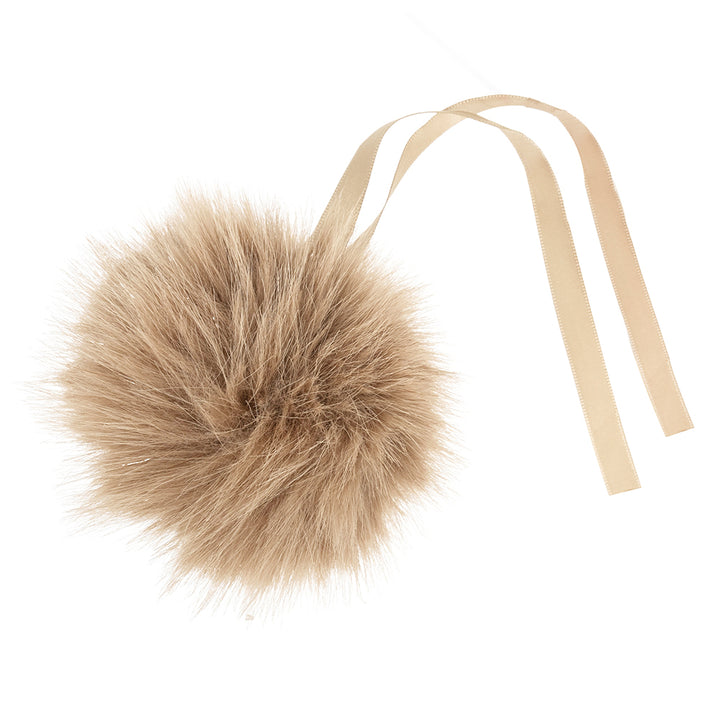 Giant Glitter 11cm Faux Fur Pom Pom | Gift Wrap, Home Decor & Crafts