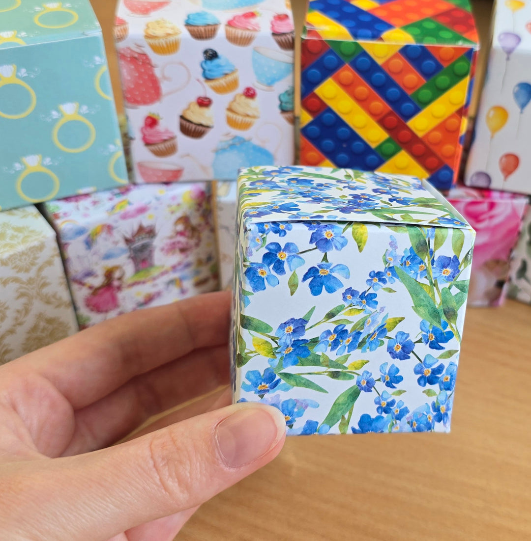 Pink Baby Shower | Little Gift Box | 5cm Cube | Single or 6 Boxes