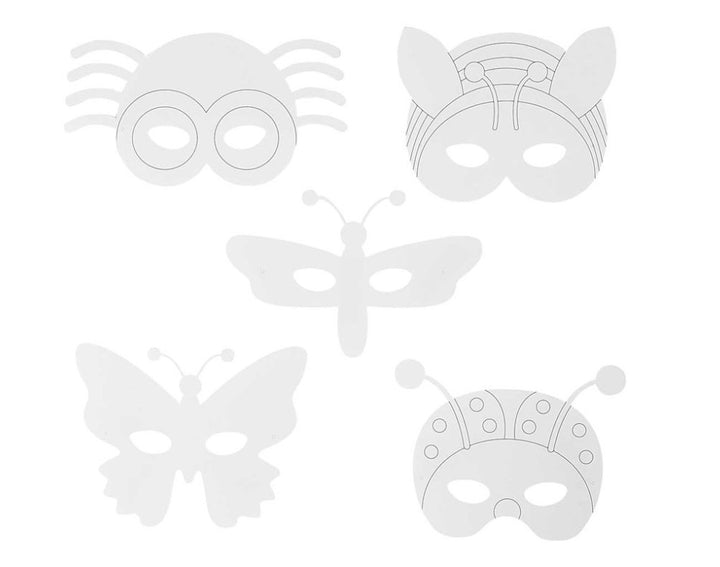 16 Insect & Bugs Masks to Decorate for Kids Crafts