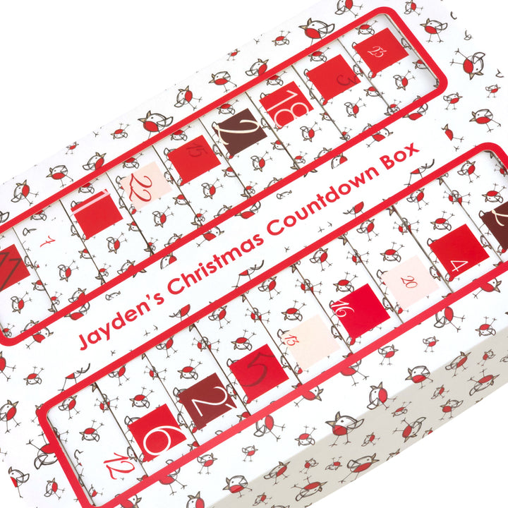 Personalised Advent Calendar Kit | 25 Soap Boxes & Outer Box | Chirpy Robin