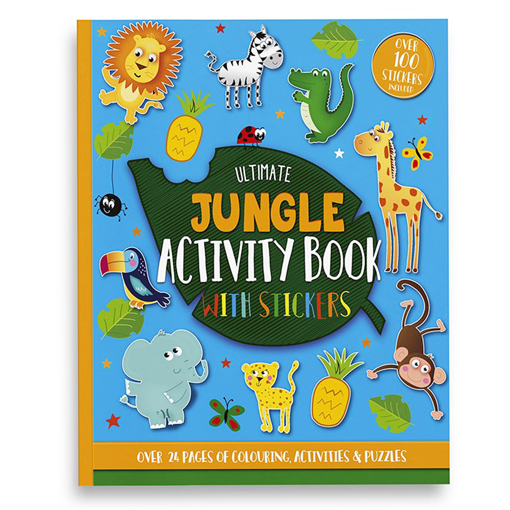 Ultimate Jungle Colouring, Activities & Puzzle Book with Stickers for Kids