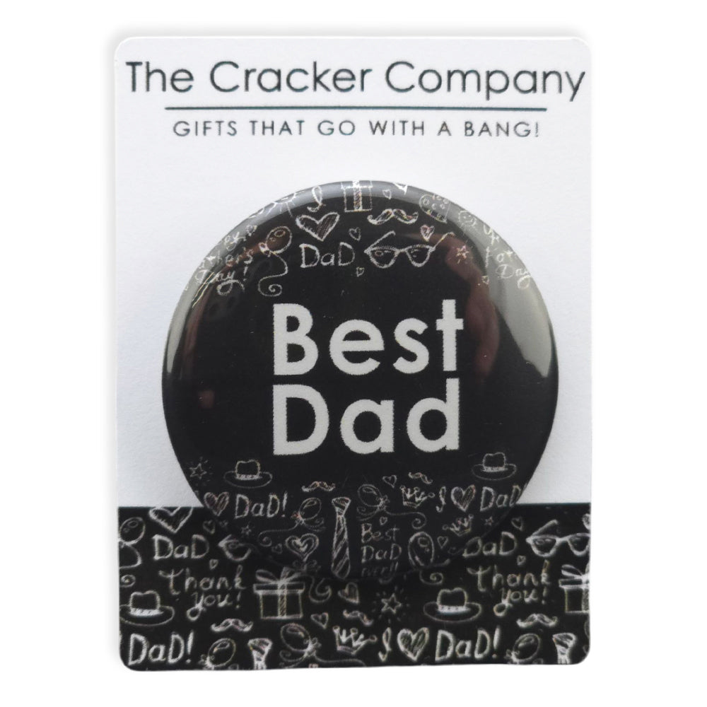 Best Dad | 38mm Button Pin Badge | Mini Gift | Cracker Filler