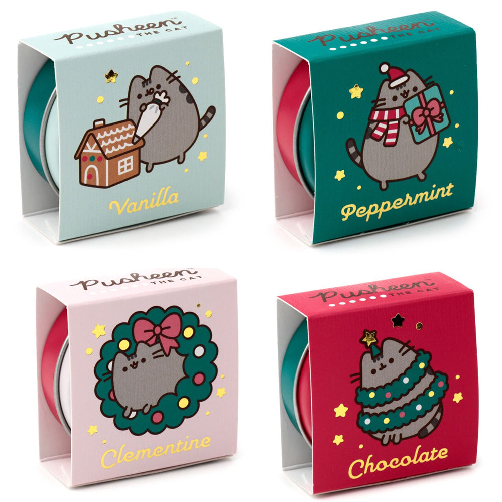 Pusheen Christmas Cat | Lip Balm in Tin | Single | Little Gift | Cracker Filler