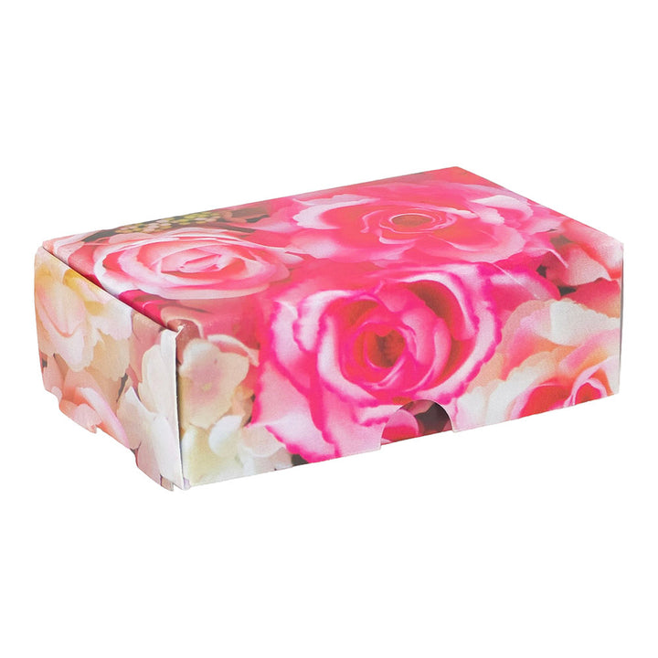 Pink Roses | Little Gift Box | Soap Bar Sized | Single or 6 Boxes | 57x88x30mm