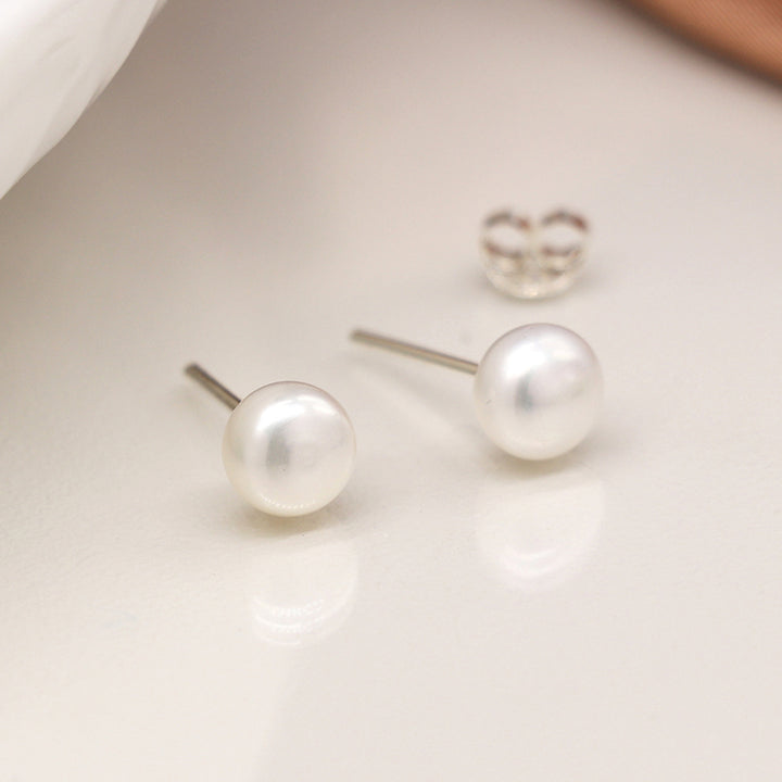 Sterling Silver Freshwater Pearl Earrings | Mini Gift | Cracker Filler