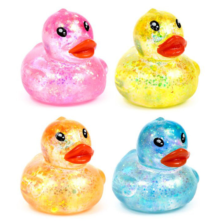 Squeezy Glitter Duck | Fidget & Stress Toy | Mini Gift | Cracker Filler
