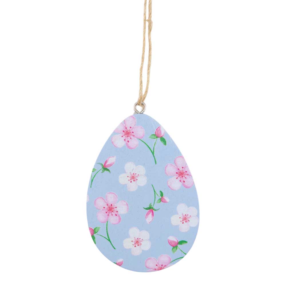 Pretty Cherry Blossom Hanging Wooden Easter Tree Decoration | Gisela Graham