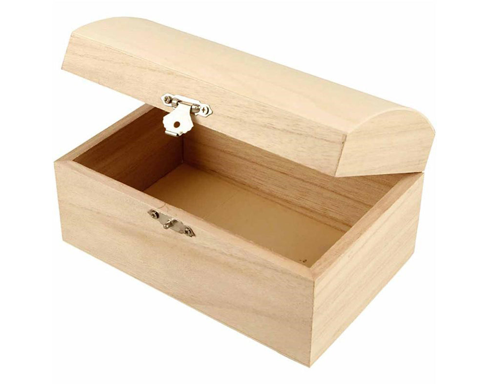 16.5cm Softwood Treasure Chest to Decorate | Pirate Treasure Chests